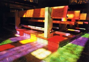 Pews Bathed in Light