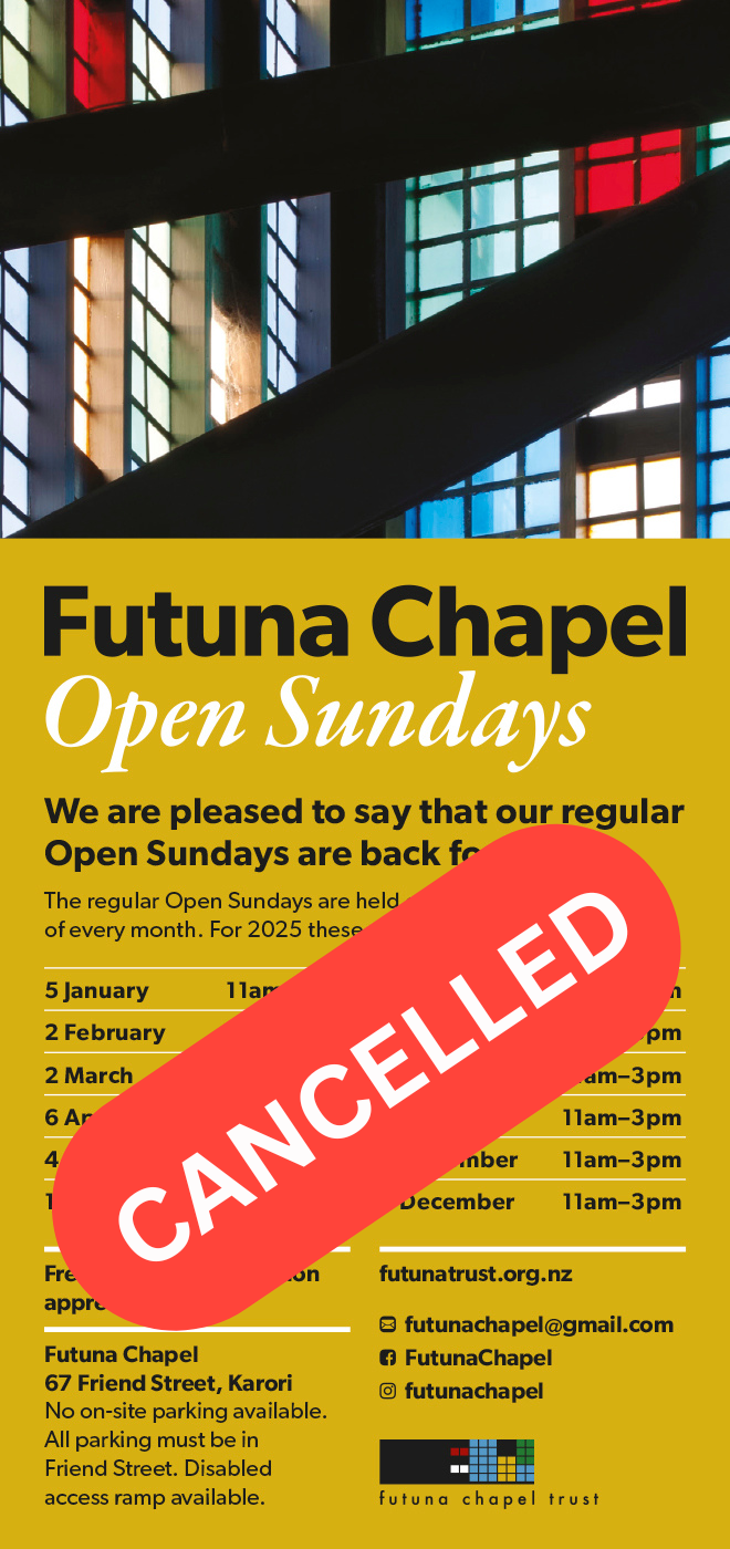 2025 Open Sundays Cancelled